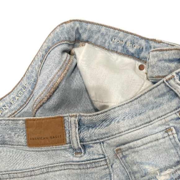 American Eagle Mom Short And Bermuda Stylish Tan and Blue Women's Shorts Set 8 - Picture 6 of 8